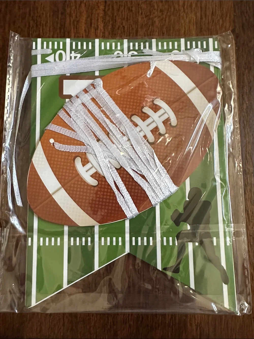 GAME DAY Football Banner Party Garland - Green